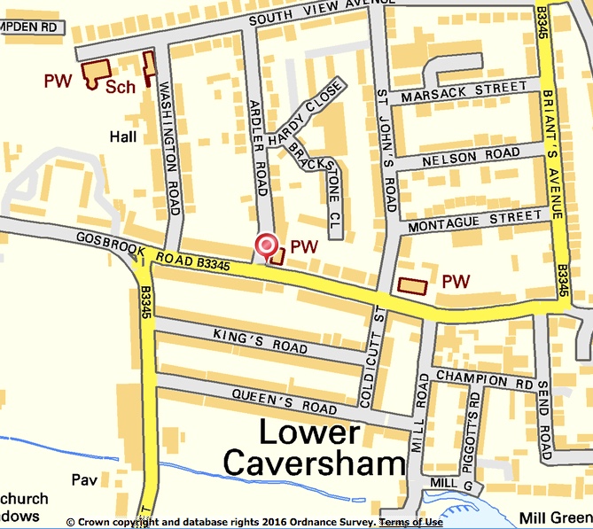 Caversham Map